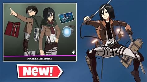 Fortnite Levi & Mikasa AOT Skins: Price, Release Date & What。